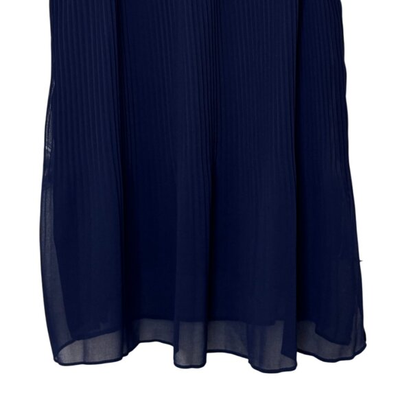 Zara navy blue pleated sleeveless tank top size XS - Picture 8 of 9